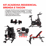 KIT ACADEMIA RESIDENCIAL BRENDA E TAIGON | Livevo