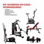 Kit Academia em Casa – Intermediário | Livevo