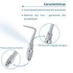 Ponta Tip Inserto para Ultrassom Perio Sub Compatível Dabi