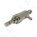 Registro (Torneira) para Unidade de Água Mangueiras 1 Fina (3/16) e 1 Grossa (5/16) - sem Knob
