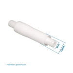 Terminal para Sugador sem Registro Branco (poleacetal) - Modelo Gnatus Syncrus