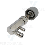 Registro (Torneira) para Unidade de Água Mangueiras 1 Fina (3/16) e 1 Grossa (5/16) com Entrada Late