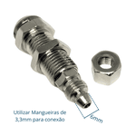 Engate Rápído Fêmea 3/8 com Válvula para Painel