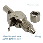 Engate Rápído Macho 1/4 sem Válvula para Painel