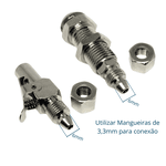 Kit Engate Rápido Macho e Fêmea 3/8 com Válvula