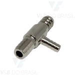 Conexão Tee (Sem Porcas) para Mangueira 6 X 6 X 3,3mm