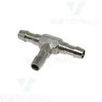 Conexão Tee (Sem Porcas) para Mangueira 3,3 X 3,3 X 3,3mm