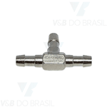 Conexão Tee (Sem Porcas) para Mangueira 3,3 X 3,3 X 3,3mm