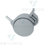 Rodízio para Raio-x 80mm com Trava Pvc (Cinza) Dabi/gnatus