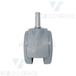 Rodízio para Raio-x 80mm com Trava Pvc (Cinza) Dabi/gnatus