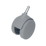 Rodízio para Raio-x 80mm sem Trava Pvc (cinza) Dabi/gnatus