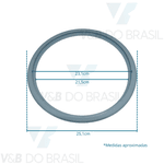 Anel Silicone Vedação Ac Class 12l Compatível Cristófoli