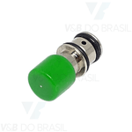 Botão Seringa Tríplice Modelo Clássica Verde