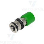 Botão Seringa Tríplice Modelo Clássica Verde
