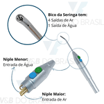 Seringa TrÍPlice OdontolÓGica Premium Reta