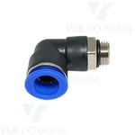 Conexão Pneumática do Engate Rápido Cotovelo 12mm X 1/4''