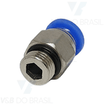 Conexão Engate Rápido Macho (Metal) 06mm X 1/8'' Npt