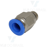 Conexão Engate Rápido Macho (Metal) 08mm X 1/8'' Npt
