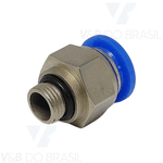 Conexão Engate Rápido Macho (Metal) 10mm X 1/8'' Npt