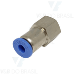 Conexão Engate Rápido Fêmea (Metal) 04mm X 1/8'' Npt