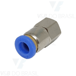 Conexão Engate Rápido Fêmea (Metal) 06mm X 1/8'' Npt