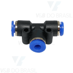 Conexão Engate Rápido Tee União Instantâneo 04mm