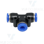 Conexão Engate Rápido Tee União Instantâneo 06mm