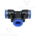 Conexão Engate Rápido Tee União Instantâneo 10mm