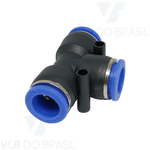 Conexão Engate Rápido Tee União Instantâneo 12mm