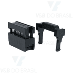 Conector Fêmea para Cabo Flat 10 Vias