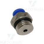 Conexão Engate Rápido Macho (Metal) 04mm X 1/4'' Npt