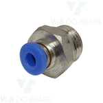 Conexão Engate Rápido Macho (Metal) 04mm X 1/4'' Npt