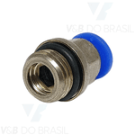Conexão Engate Rápido Macho (Metal) 06mm X 1/4
