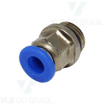 Conexão Engate Rápido Macho (Metal) 06mm X 1/4
