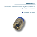 Conexão Engate Rápido Macho (metal) 08mm X 1/4