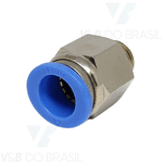 Conexão Engate Rápido Macho (Metal) 12mm X 1/4'' Npt