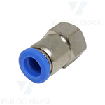 Conexão Engate Rápido Fêmea (Metal) 08mm X 1/4'' Npt