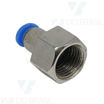 Conexão Engate Rápido Fêmea (Metal) 04mm X 1/4