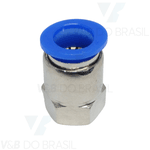 Conexão Engate Rápido Fêmea (Metal) 12mm X 1/4