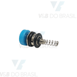 BotÃO Seringa TrÍPlice Premium/Reta Azul