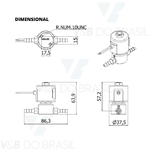 Válvula Bobina 10w 110/127v Thermoval 07144