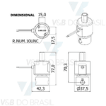 Válvula Bobina 9w 220/240v Rosca Fêmea 1/8 Thermoval 10199