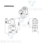 Válvula Bobina 30w 220/240v Rosca Fêmea 1/2 Thermoval 11186