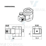 Bobina Solenóide 50w 220/240v Núcleo 16,7mm Thermoval 12674