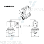 Válvula Bobina 14w 220/240v Rosca Fêmea 1/2 Thermoval 14724