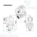Válvula Bobina 14w 220/240v Rosca Fêmea 3/4 Thermoval 14729