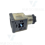 Conector Elétrico P/ Válvula 43650a S/ Retif Thermoval 15260