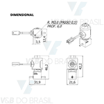 Válvula Bobina 8w 24 Vcc Thermoval 16460