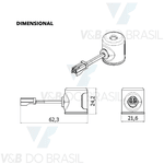 Bobina Solenóide 8w 24 Vcc Núcleo 8,5mm Thermoval 16491