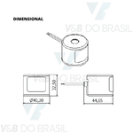 Bobina Solenóide 7w 220/240v Núcleo 12mm Thermoval 17927